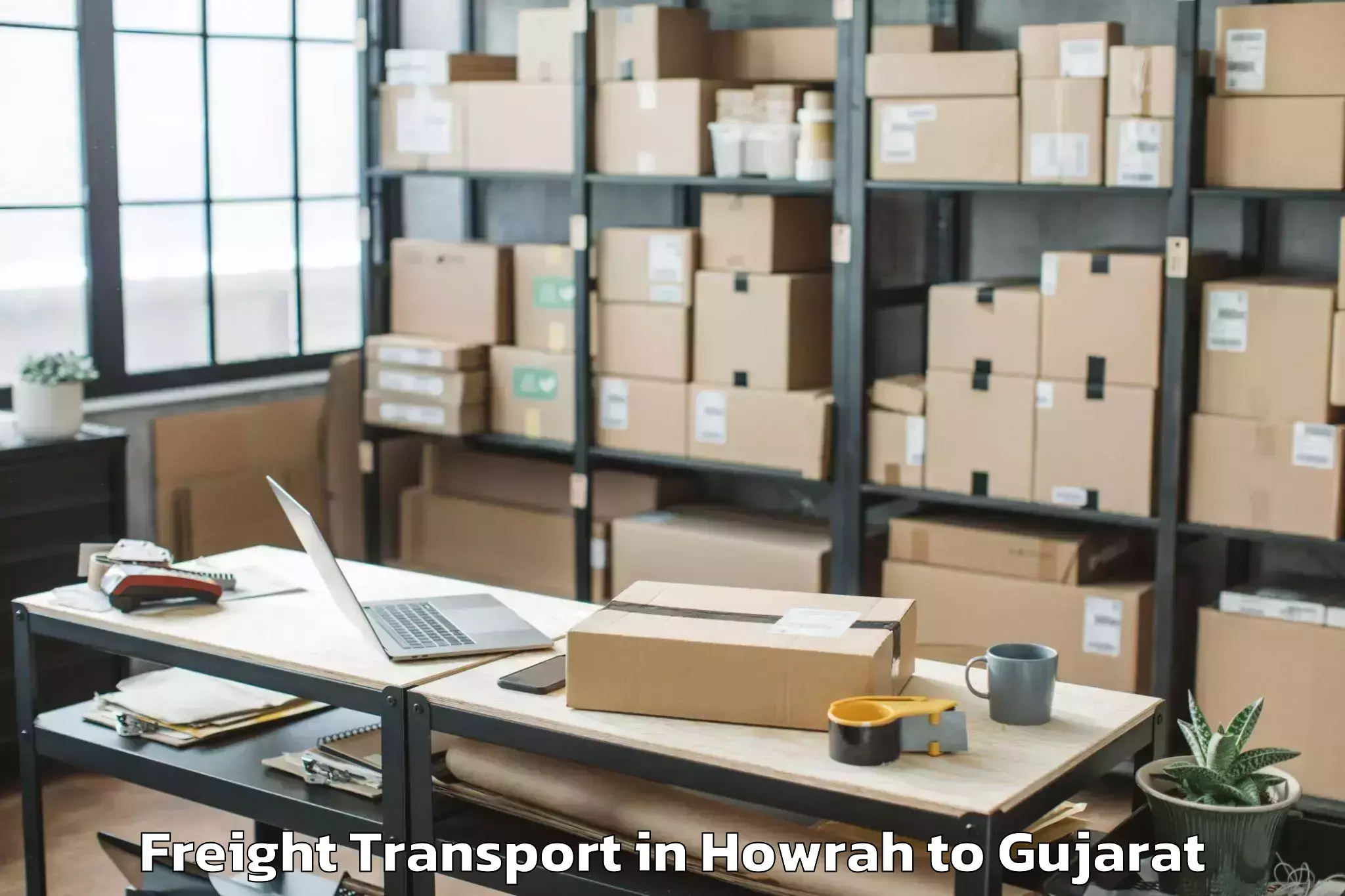 Book Howrah to Waghai Freight Transport